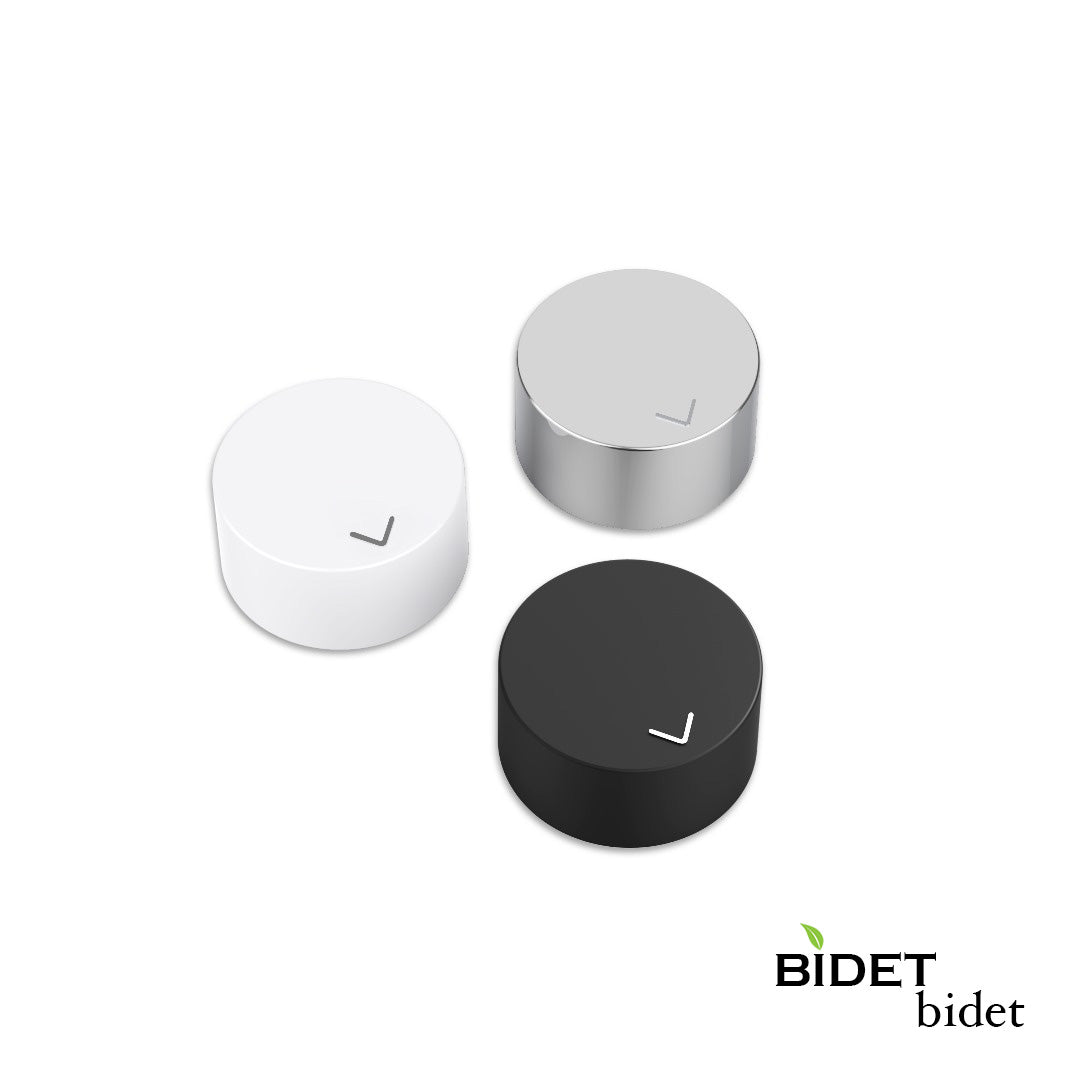 Alternative Detachable Bidet Knobs White, Silver & Black - Bidet Accessories