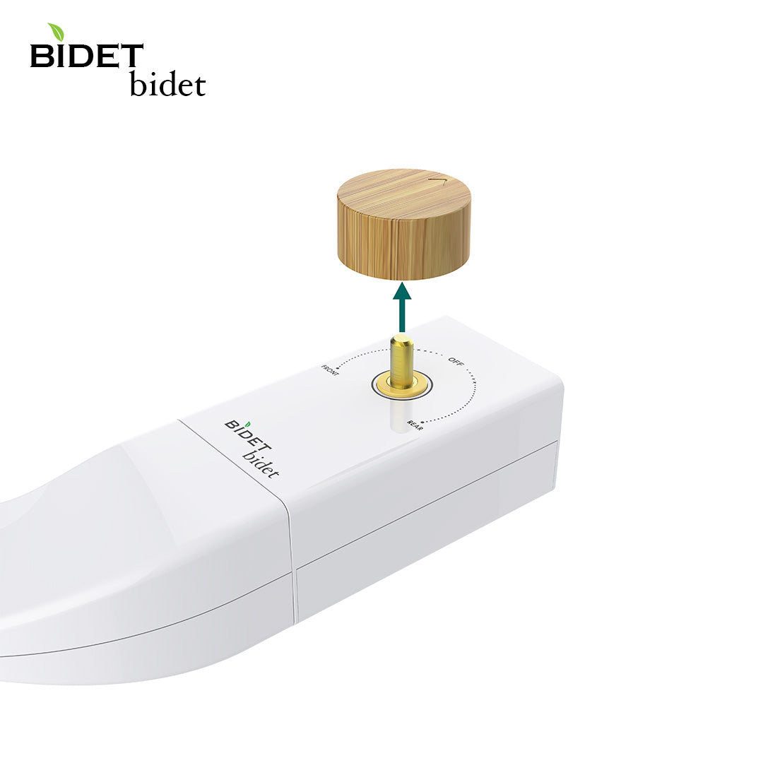Alternative Detachable Bidet Knob Real Bamboo - Bidet Accessories