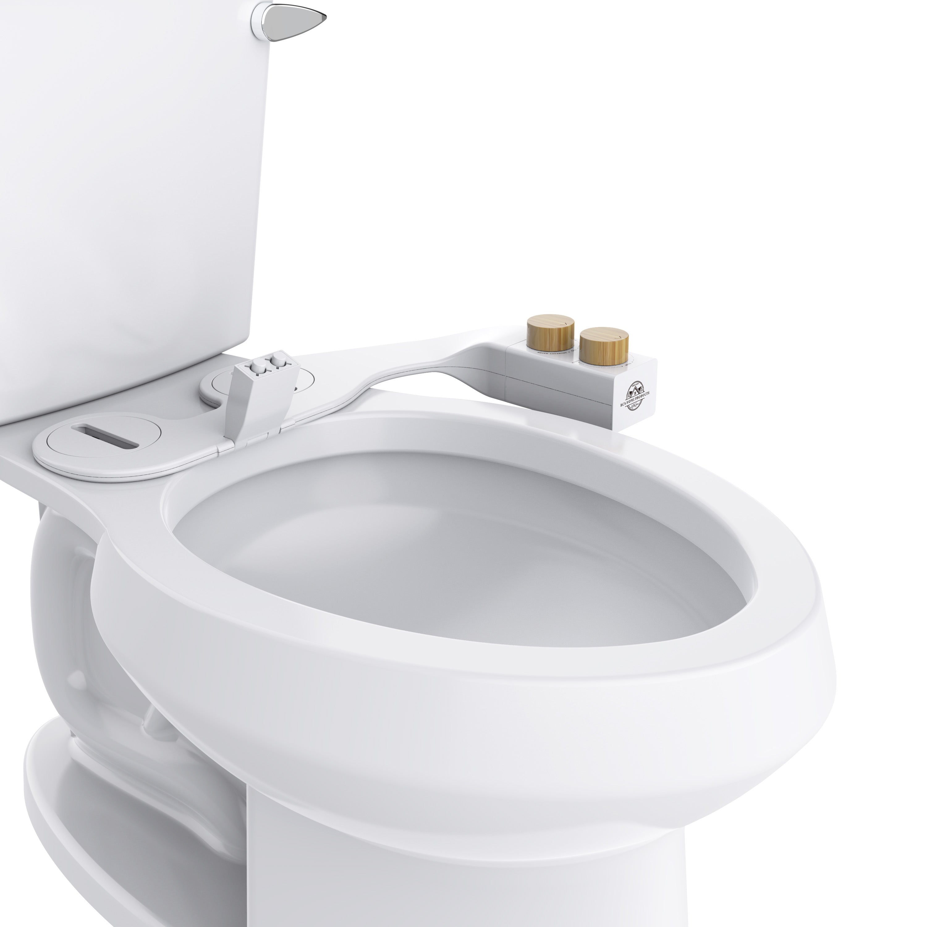 BIDETbidet Left/Right Reversible FRESH WATER DELUXE Non-Electric Ultra-Slim Toilet Attachment