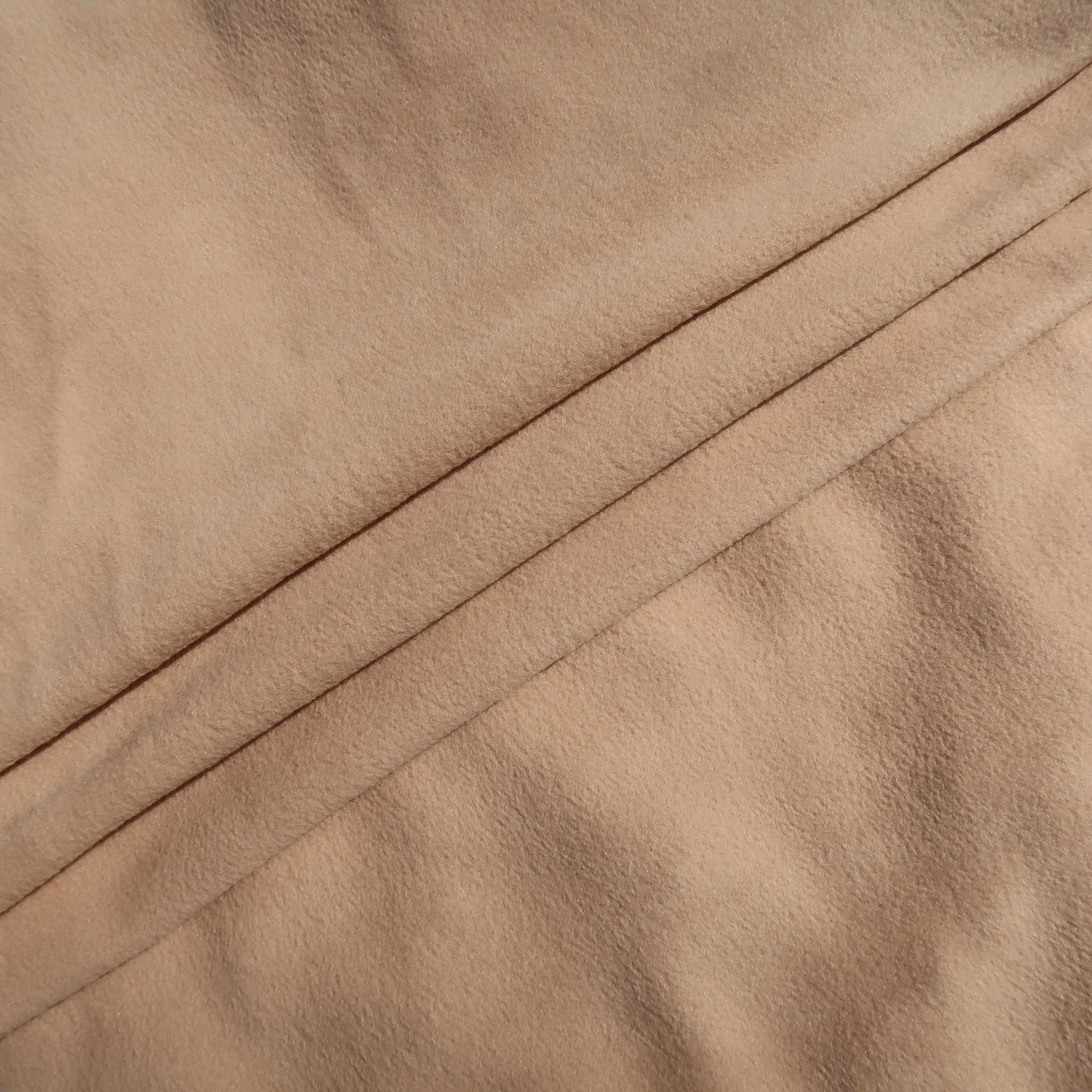 Handcrafted Adult Size Finished Tie Blanket (70" L x 46" W), Premium Anti-Pill Plush Fleece No-Sew - Desert Spirit Print with Solid Camel Backing