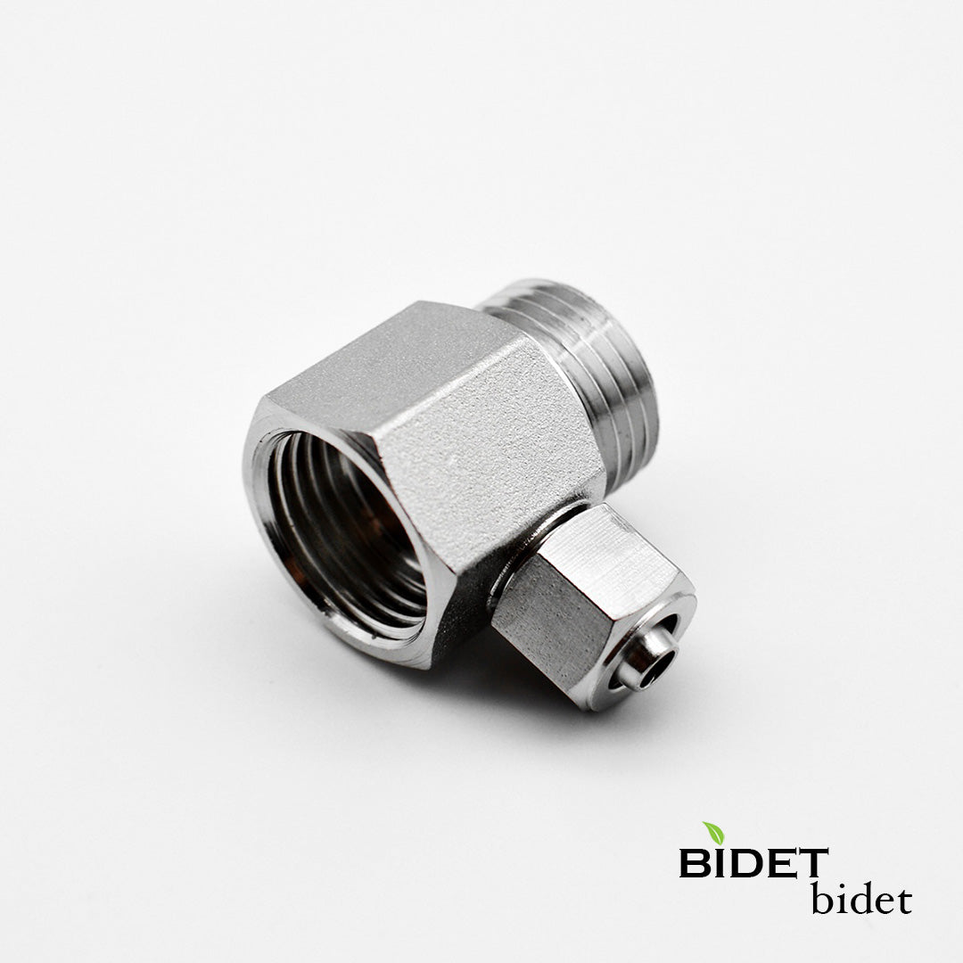 9' Polyurethane Hose for Sink Connection with 1/2" Mini Adapter - Bidet Accessories