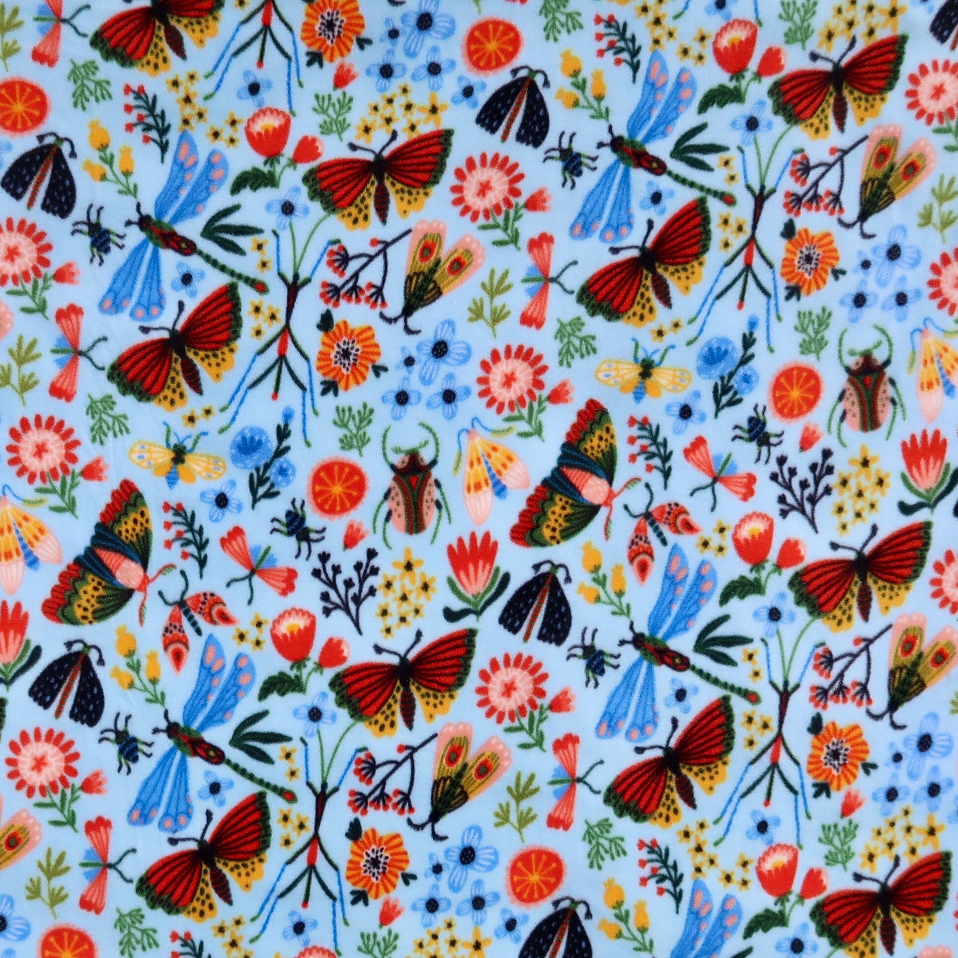 Handcrafted Kids Size Finished Tie Blanket (56" L x 46" W), Premium Anti-Pill Plush Fleece No-Sew - Butterfly Kisses Print with Solid Sunshine Yellow Backing