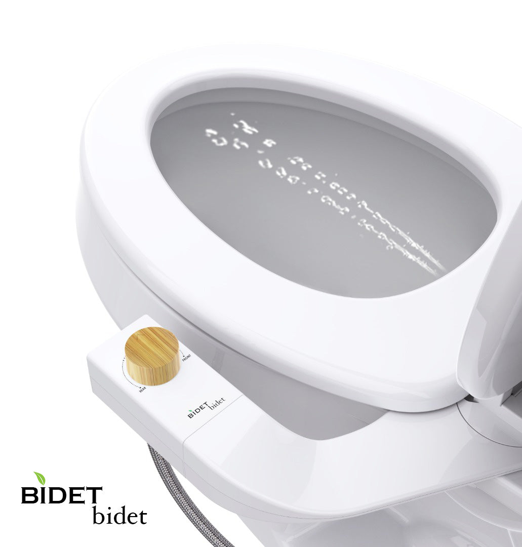 Reversible Left/Right Ultra Slim Fresh Water Bidet Non Electric - Toilet Attachments